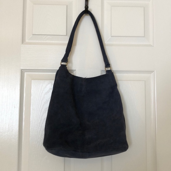 Suede shoulder bag - Picture 3 of 12